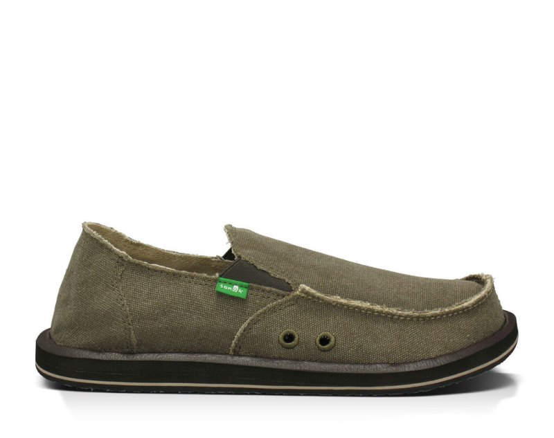 Men's Sanuk Vagabond Shoes Brown | 4023-AZLFU