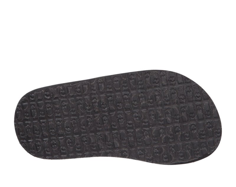 Kids' Sanuk Root Beer Cozy Sandals Black | 0956-PAFWK