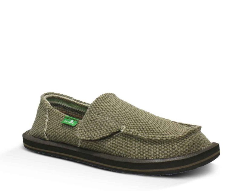 Kids' Sanuk Vagabond Sidewalk Surfers Brown | 6407-XYILA