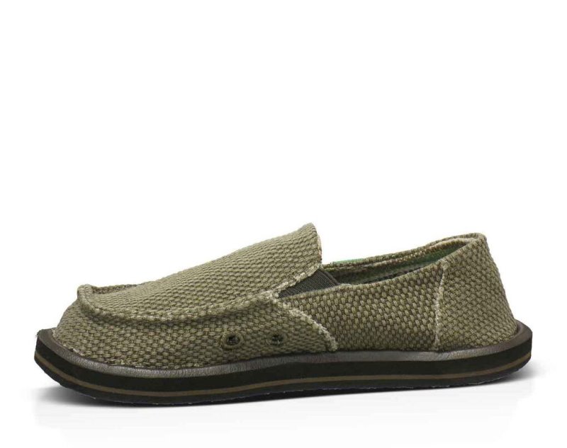 Kids' Sanuk Vagabond Sidewalk Surfers Brown | 6407-XYILA