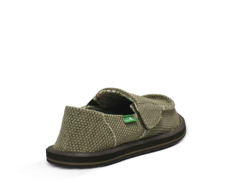 Kids' Sanuk Vagabond Sidewalk Surfers Brown | 6407-XYILA