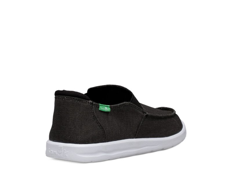 Men's Sanuk Hi Five Shoes Black | 7904-WXFTA