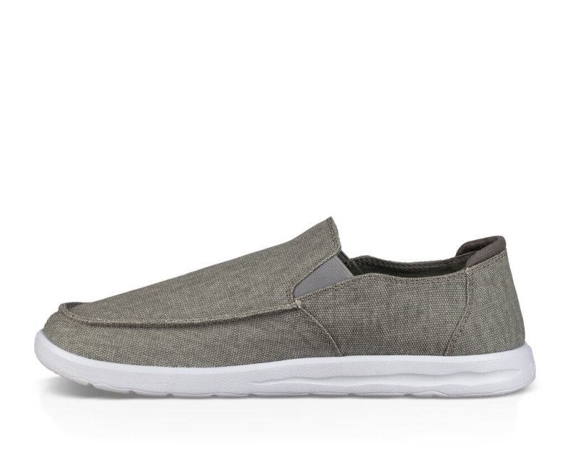 Men's Sanuk Hi Five Shoes Grey | 7354-DJLSN