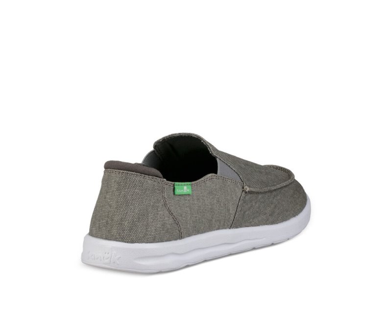 Men's Sanuk Hi Five Shoes Grey | 7354-DJLSN