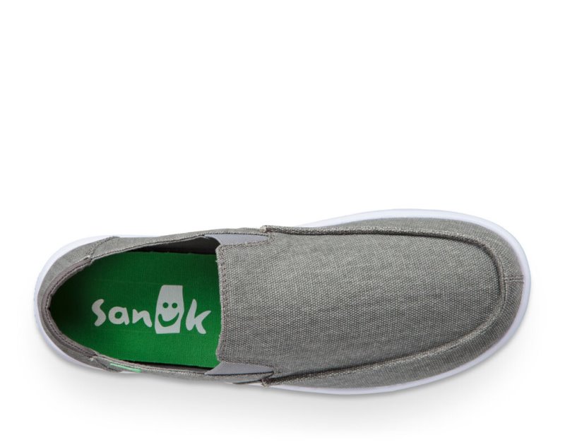 Men's Sanuk Hi Five Shoes Grey | 7354-DJLSN