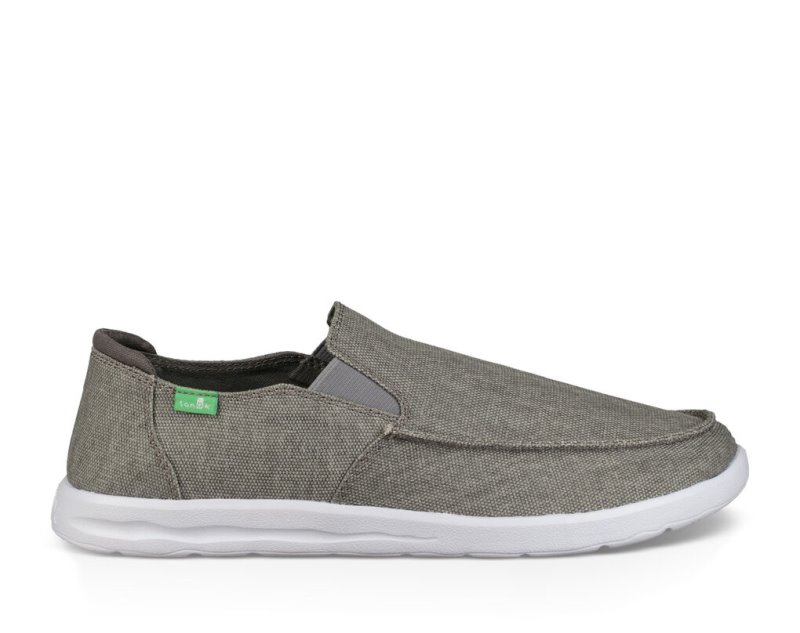 Men\'s Sanuk Hi Five Shoes Grey | 7354-DJLSN