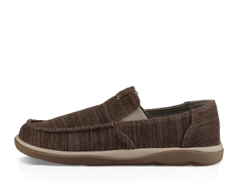 Men's Sanuk Mesh Vagabond Tripper Shoes Khaki | 8106-ZEQUM