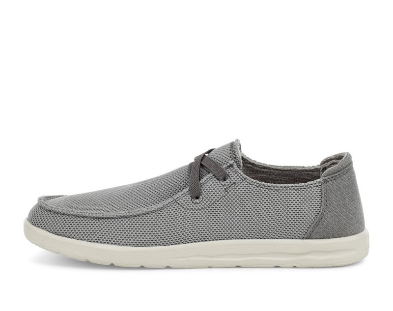 Men's Sanuk Shaka Mesh No Tie Shoes Grey | 4832-FIRGJ