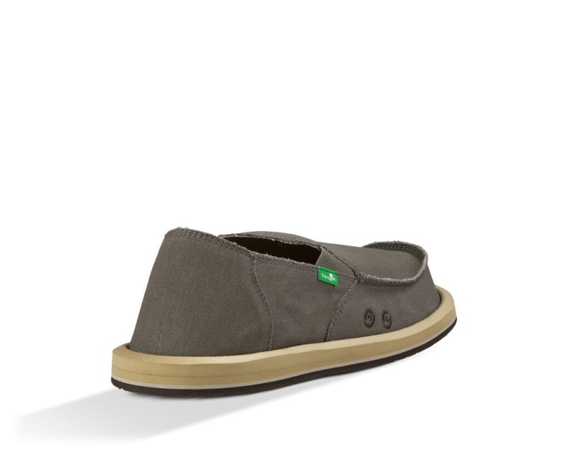 Men's Sanuk Vagabond Shoes Khaki | 2846-ZGPAX