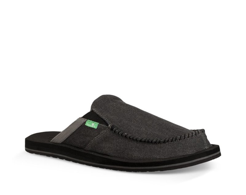 Men's Sanuk You Got My Back III Slippers Dark Grey | 6153-BAOLE