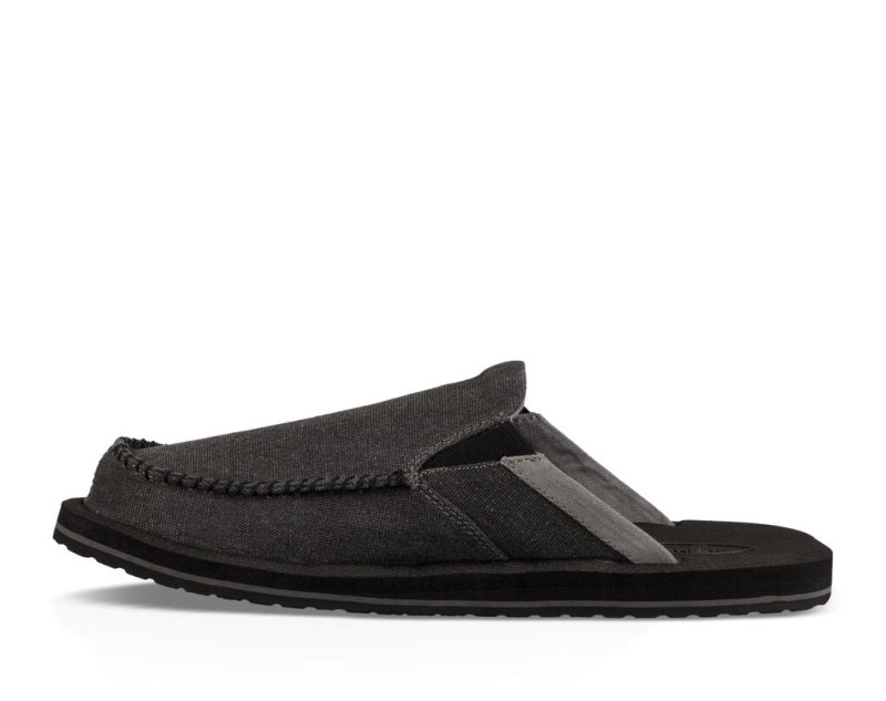 Men's Sanuk You Got My Back III Slippers Dark Grey | 6153-BAOLE