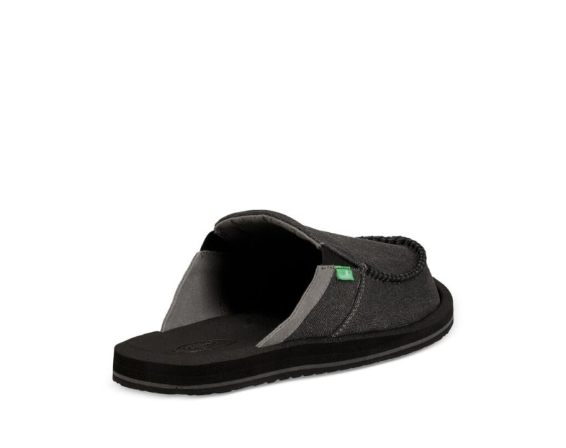 Men's Sanuk You Got My Back III Slippers Dark Grey | 6153-BAOLE