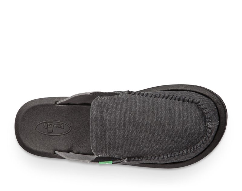 Men's Sanuk You Got My Back III Slippers Dark Grey | 6153-BAOLE