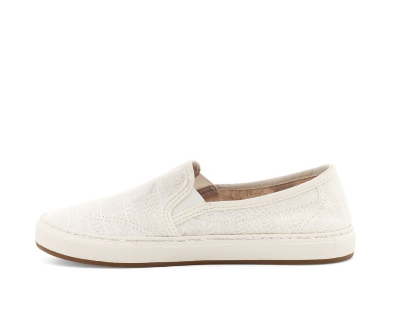 Women's Sanuk Avery Hemp Vegan Slip On Shoes White | 5437-KQVCP