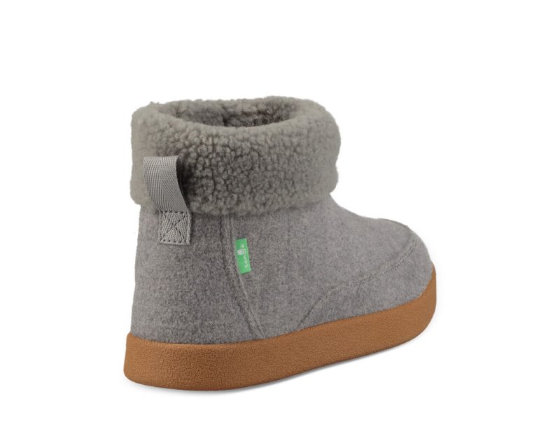 Women's Sanuk New Bootah Boots Grey | 9827-BZPIK