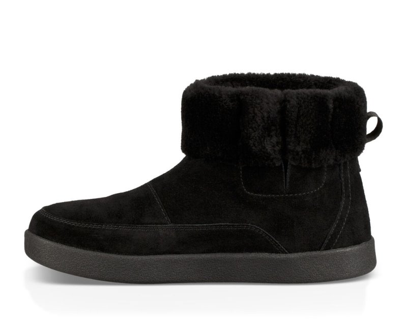 Women's Sanuk New Bootah Suede Boots Black | 2504-OPEXA