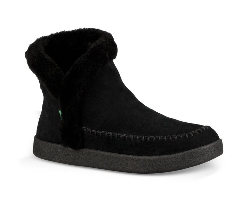 Sanuk Boots Review Womens Nice Bootah Suede Black