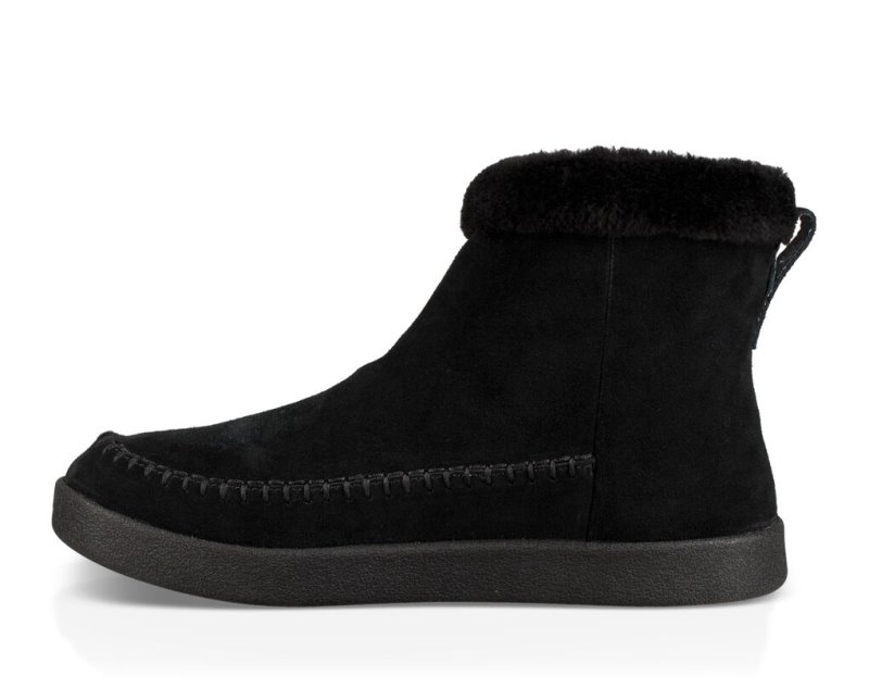 Women's Sanuk Nice Bootah Suede Boots Black | 4697-IESGW