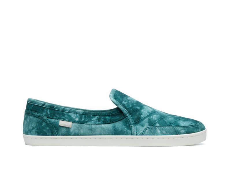 Women\'s Sanuk Pair O Dice Tie Dye Shoes Turquoise | 1629-BDPGT