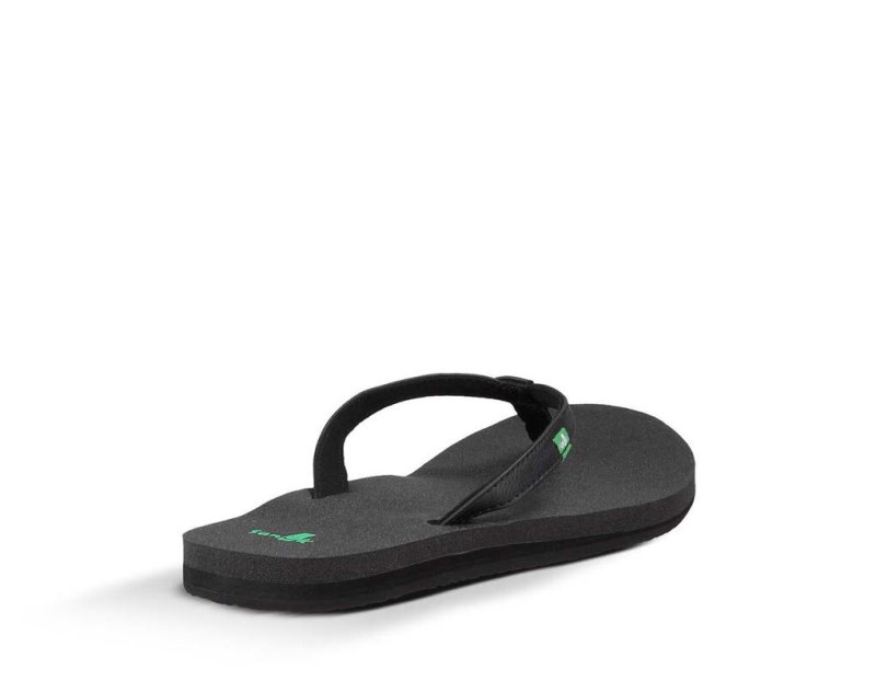 Women's Sanuk Yoga Joy Flip Flops Black | 1506-TZKFJ