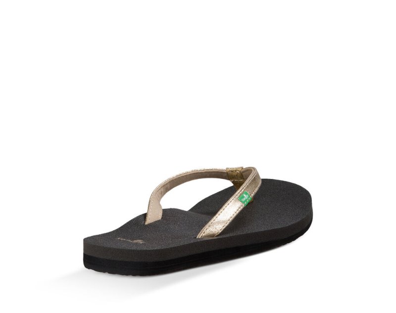 Women's Sanuk Yoga Joy Flip Flops Black | 4259-UCSZF