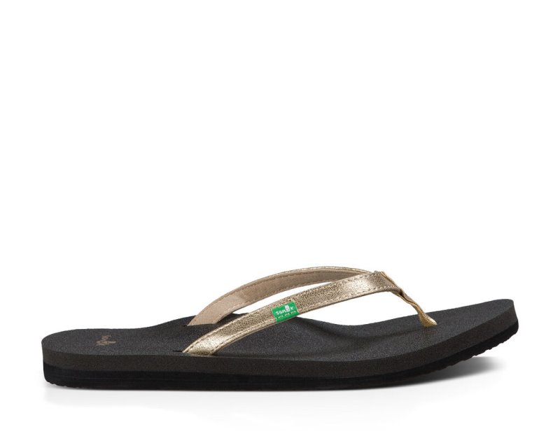 Women\'s Sanuk Yoga Joy Flip Flops Black | 4259-UCSZF