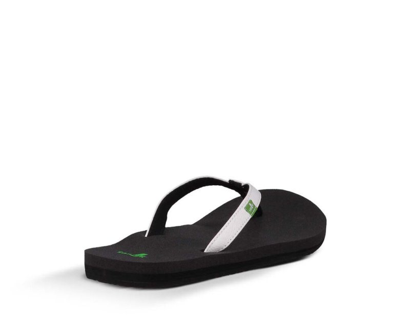 Women's Sanuk Yoga Joy Flip Flops White | 1623-WXDOF