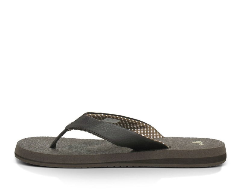 Women's Sanuk Yoga Mat Flip Flops Brown | 5276-EPYRK