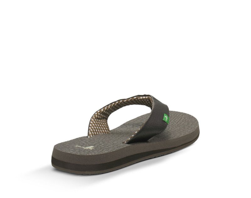 Women's Sanuk Yoga Mat Flip Flops Brown | 5276-EPYRK