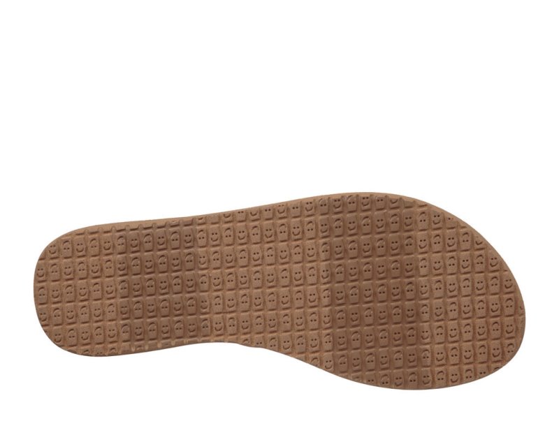 Women's Sanuk Yoga Salty Sandals Brown | 0891-PDGWI