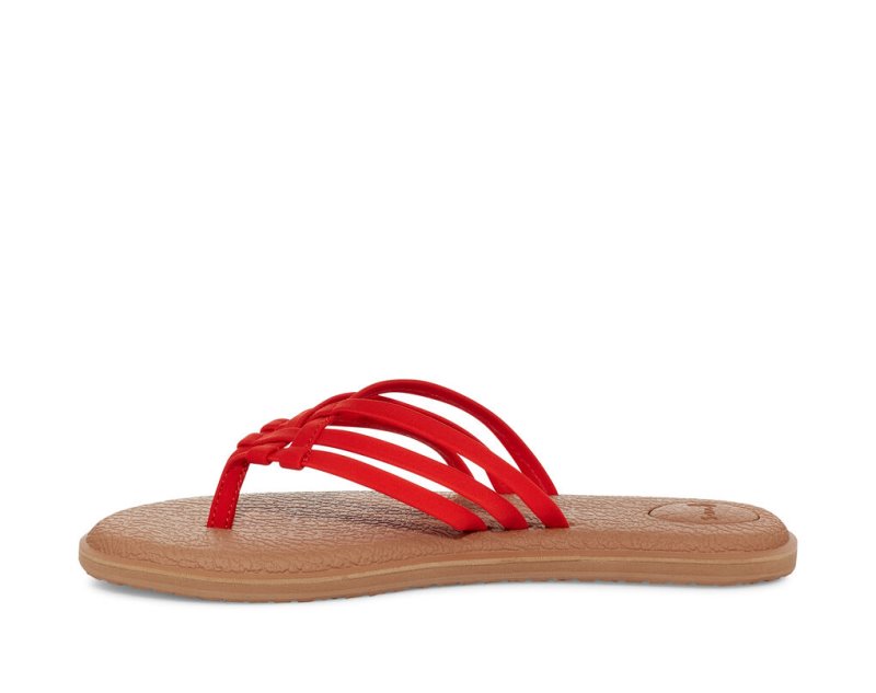 Women's Sanuk Yoga Salty Sandals Pink | 2685-CANTD