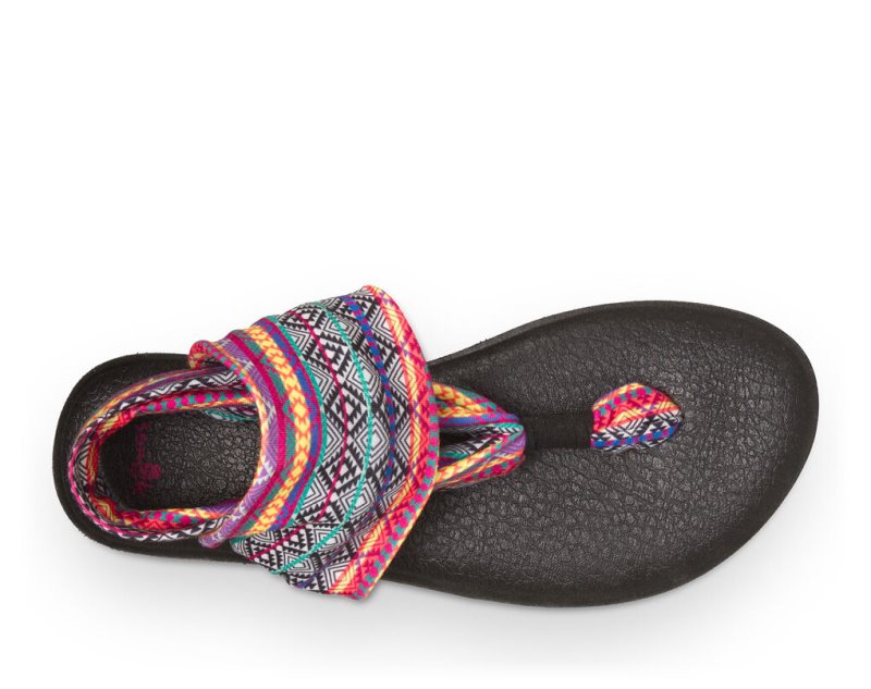 Women's Sanuk Yoga Slings 2 Prints Sandals Multicolor Stripes | 9250-LGDXK