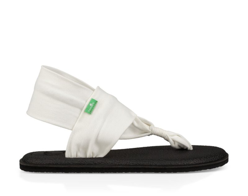 Women\'s Sanuk Yoga Slings 2 Sandals White | 8421-ZNRQD