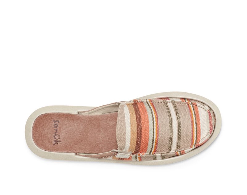 Women's Sanuk You Got My Back Blanket Sustainable Slip On Shoes Brown | 2543-YOLPM