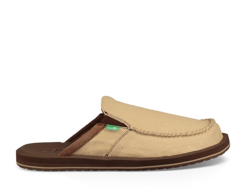 Men's Sanuk You Got My Back III Slippers Brown | 1472-ROFUY