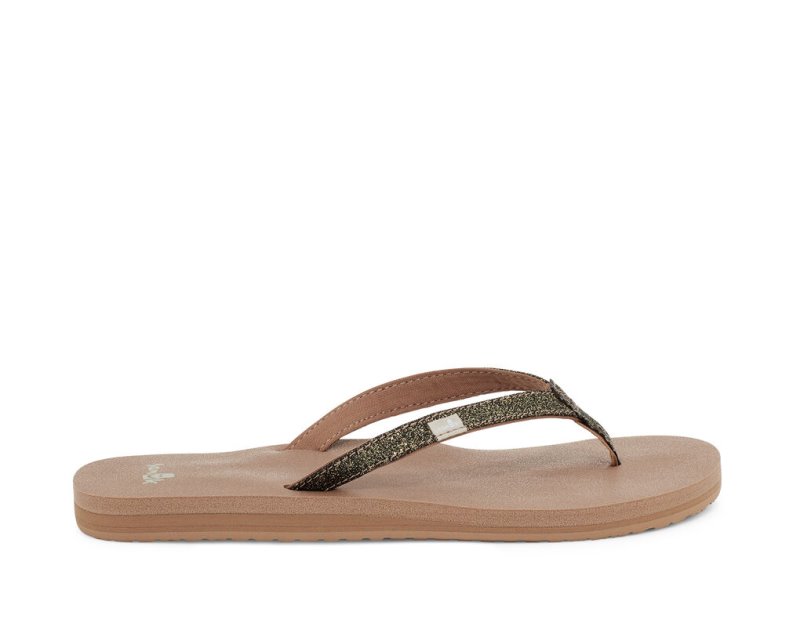 Sanuk, Shoes, Sanuk Sandals Womens 9 Brown Rainbow Platform Flip Flop  Thong Shoe 831